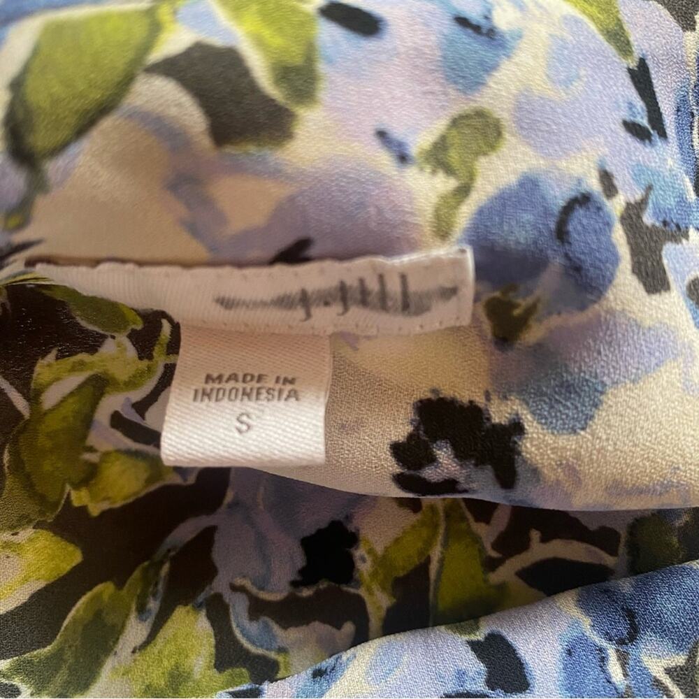 NWT J Jill Granite Water Floral Bloom Accordion Pleated Dress - Picture 5 of 9